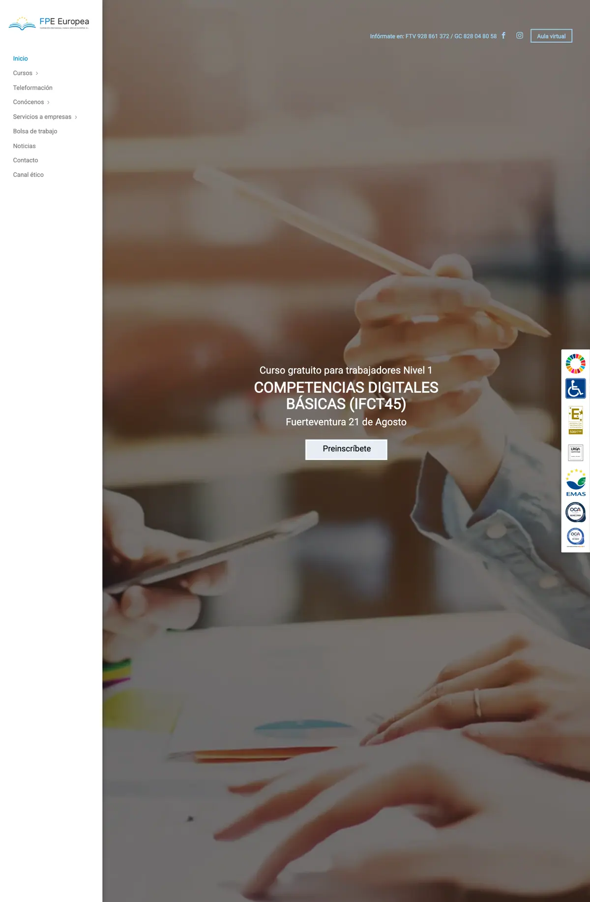 FPE Europea — screenshot