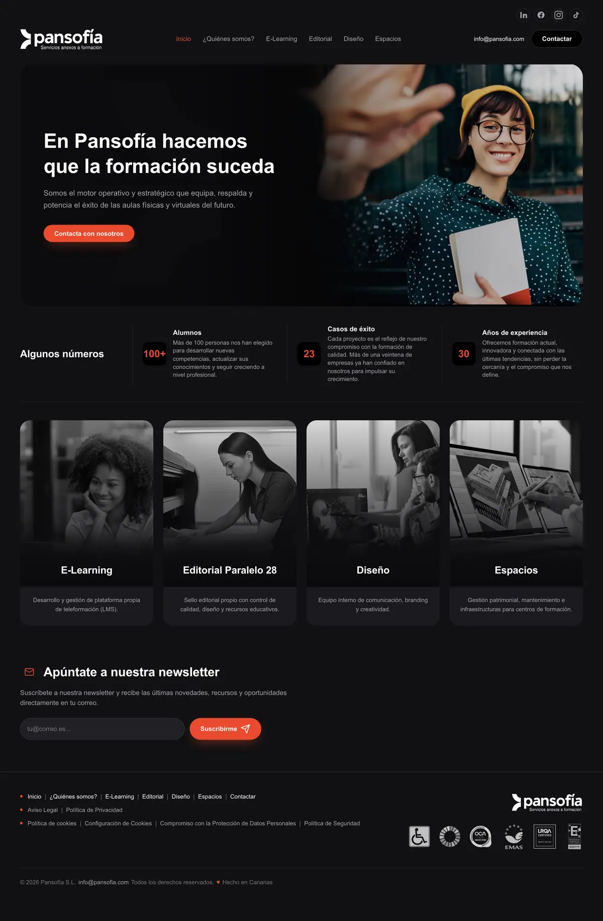 Pansofía homepage